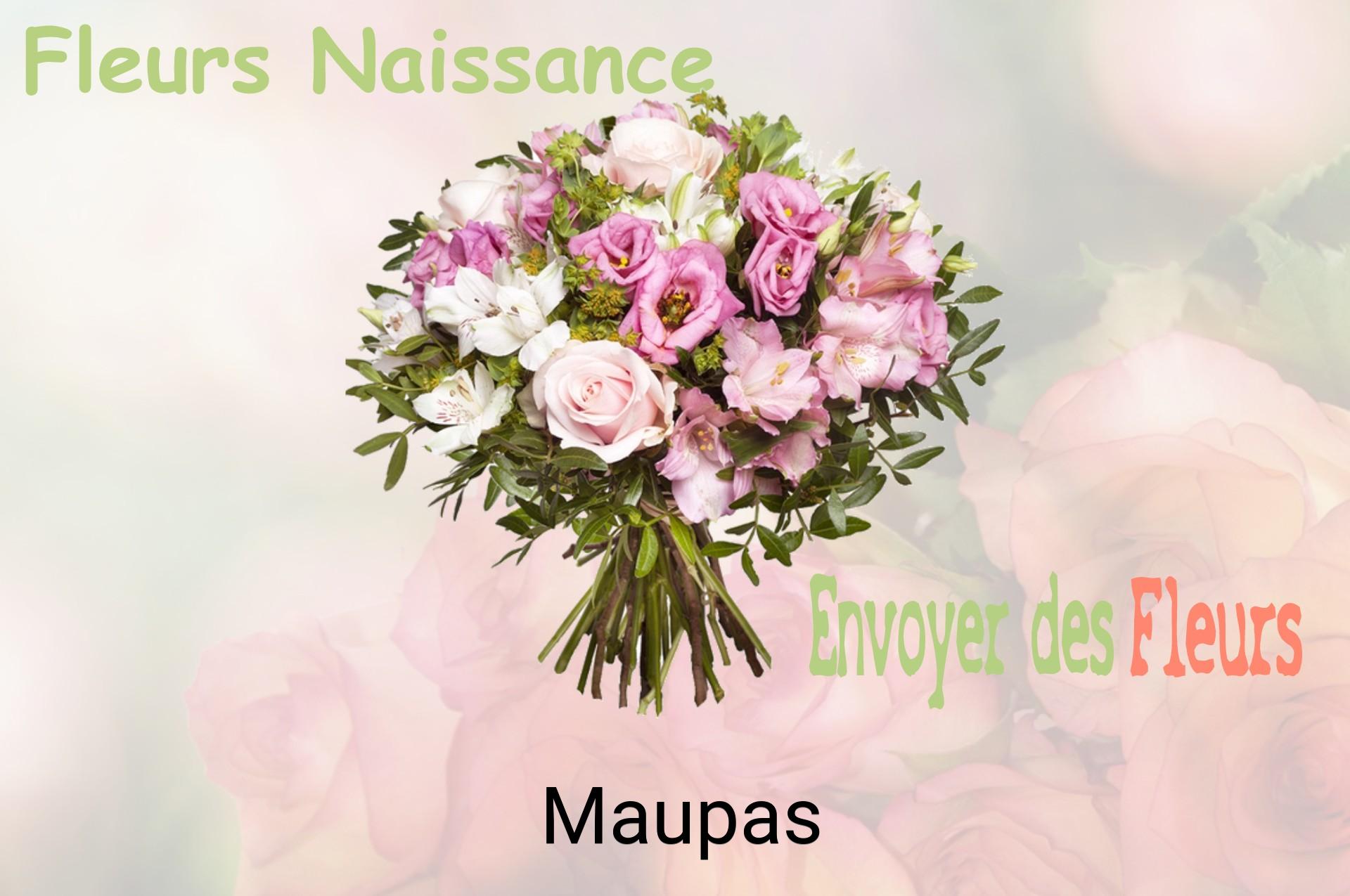 Bouquet de fleurs de naissance livré à Maupas